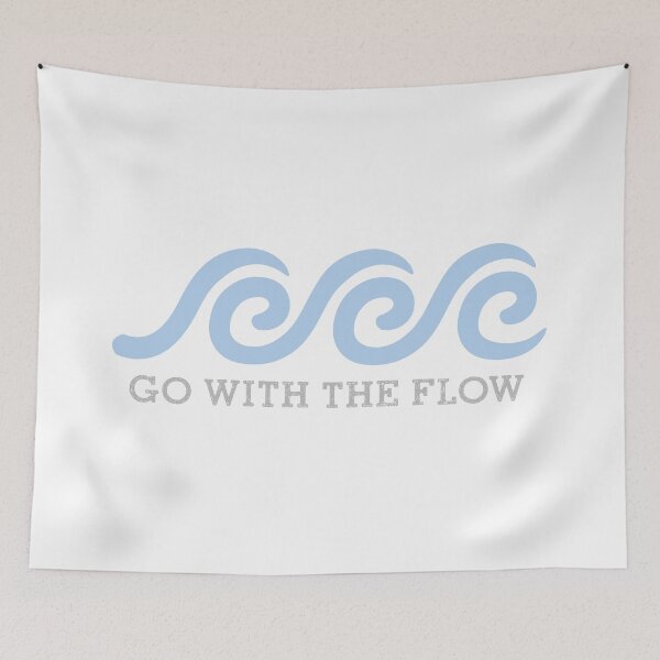 Item preview, go with the flow, waves, summertime designed and sold by Pau Baz.