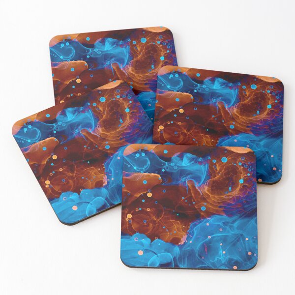 Item preview, Liquid Ink - Blue/Rust designed and sold by Creatively Colette’s .