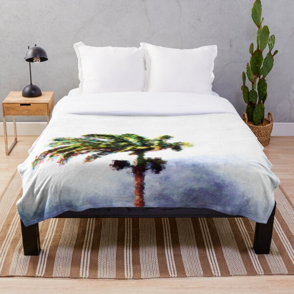 Item preview, Palmera azotada por el viento en bloques designed and sold by frankuffmann.