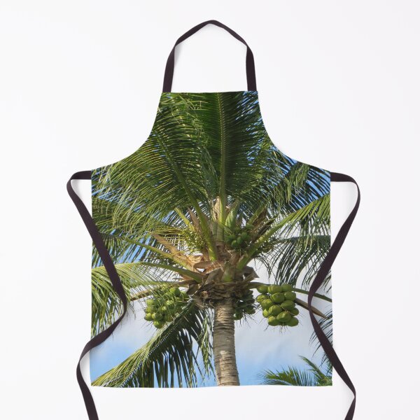 Item preview, Palm tree tropical island beach nature lovers sky green coconut trees designed and sold by BestDesign87.