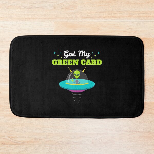 Item preview, Got my Green Card Funny Alien UFO Immigration designed and sold by shannange.