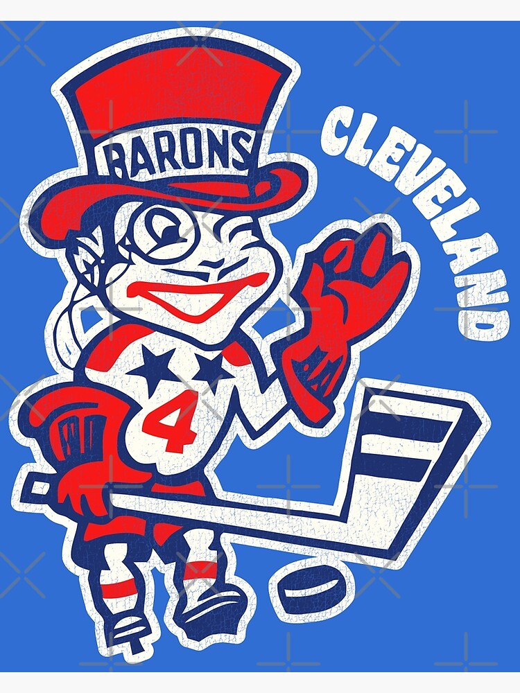 Cleveland Barons Hockey Mascot, Vintage Apparel