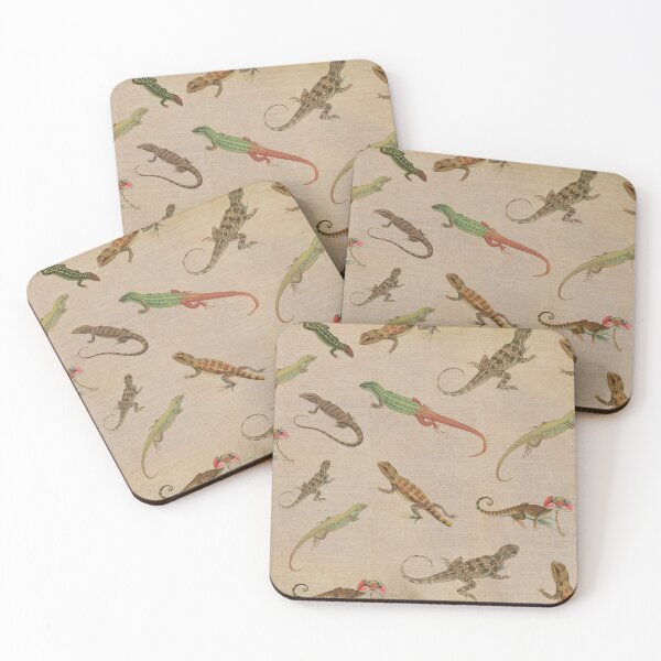 Item preview, Vintage lizard bearded dragon pattern designed and sold by madhatdesigns.