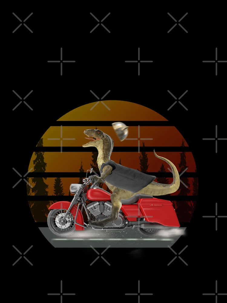 Thumbnail 4 of 4, iPhone Case, Dinosaur Raptor Riding Motor Bike designed and sold by david parry.