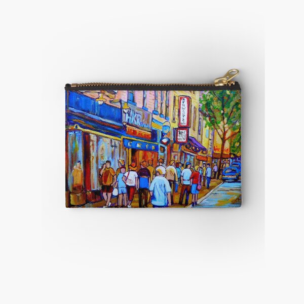 Item preview, SHOPPING ALONG RUE ST.LAURENT SHOPS AND DELIS MONTREAL PAINTINGS AND PRINTS FOR SALE designed and sold by Carole  Spandau.