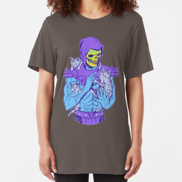 Skeletor, Masters of the Meowniverse. Slim Fit T-Shirt