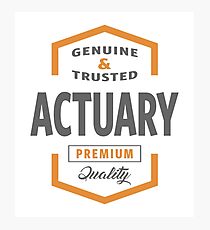 Actuary Photographic Print