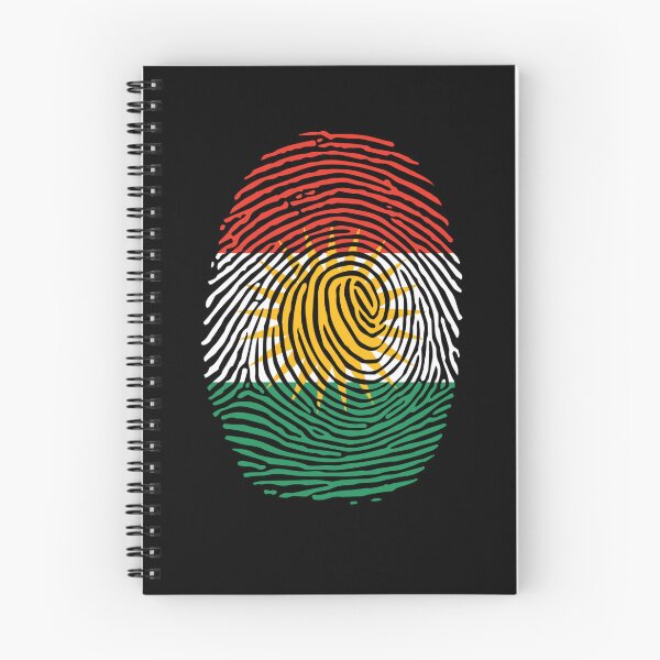 Artikelvorschau, Flag Of Kurdistan Fingerprint Kurd It's In My DNA Kurdistan Gear entworfen und verkauft von DynamicDesign.