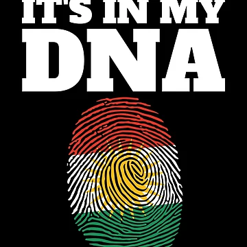 Vorschaubild zum Design It's In My DNA Flag Of Kurdistan Fingerprint Kurd Kurdistan Gear von DynamicDesign