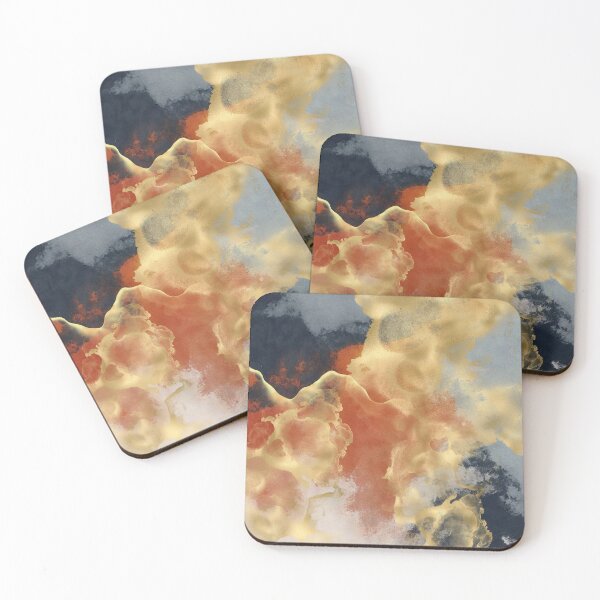 Item preview, Textured Colorful Abstract Marble Art Work designed and sold by meggydesigns.