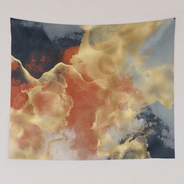 Item preview, Textured Colorful Abstract Marble Art Work designed and sold by meggydesigns.