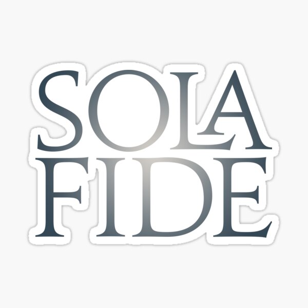 Vista previa del artículo con la obra «Sola Fide v.1», diseñado y vendido por x1brett.