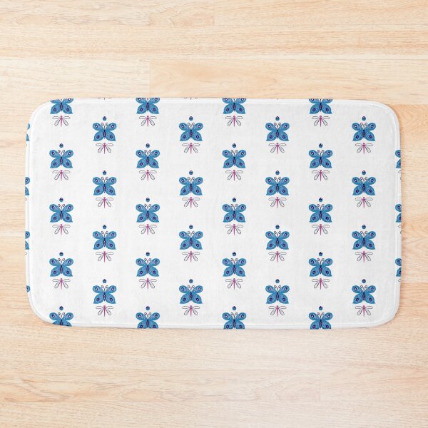 Item preview, Butterfly Ladybug Dragonfly Pattern Design Blue Purple Pink  designed and sold by kerimeart.