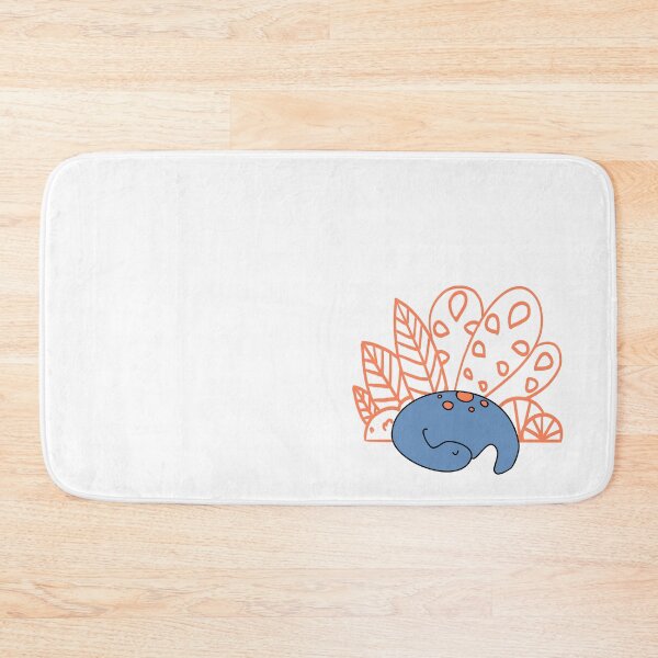 Item preview, Blue and orange dinosaur with orange background designed and sold by SerenaVisualArt.