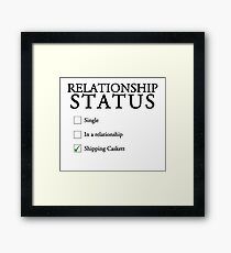 Relationship status - caskett Framed Print