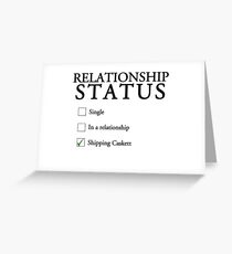 Relationship status - caskett Greeting Card