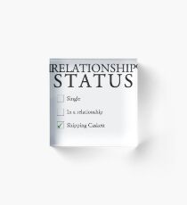 Relationship status - caskett Acrylic Block
