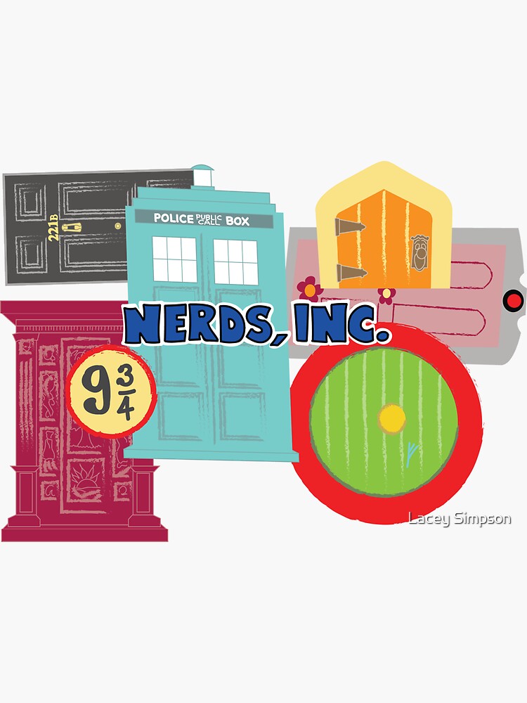 "Nerds, Inc" Sticker for Sale by LaceyMSimpson Redbubble