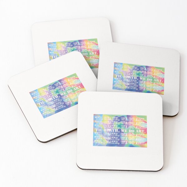 Item preview,  'Til Death, we do art.colorful background. Artist. designed and sold by TZBINOU.