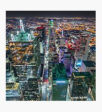 Downtown Dallas From Bank Of America Plaza Rooftop Photographic Print