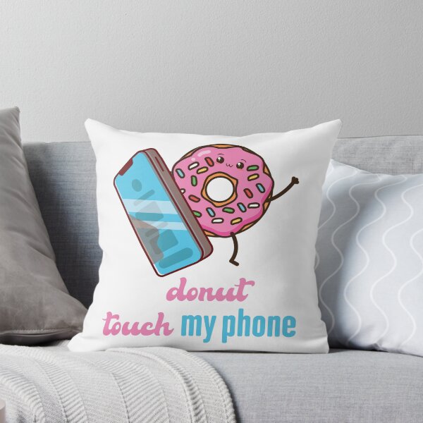 Item preview, donut touch my phone cut donut with a phone designed and sold by artMechbal.
