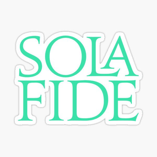 Vista previa del artículo con la obra «Sola Fide v.4», diseñado y vendido por x1brett.