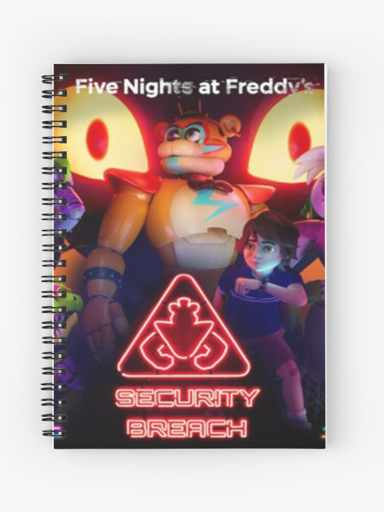 Main Animatronics: FNAF Security Breach Spiral Notebook 