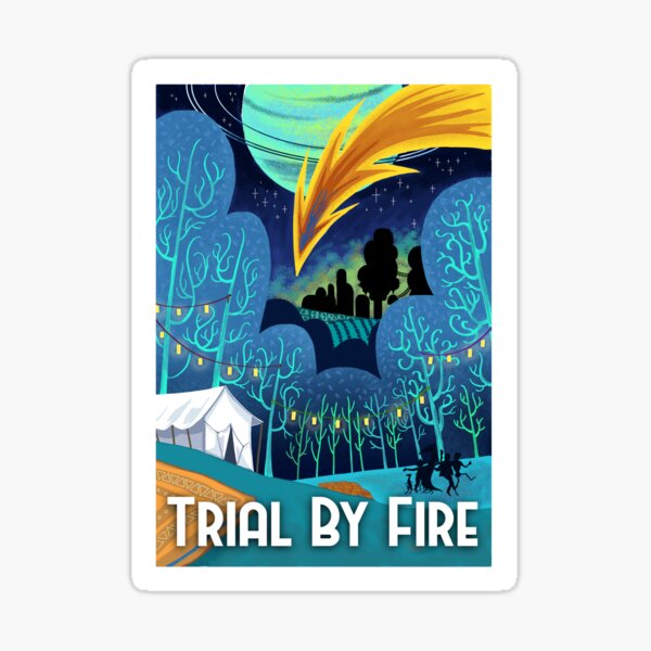 The Junket Podcast: Maelstrom Arc 1 Poster - Trial By Fire Sticker