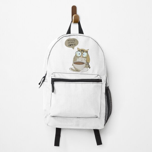 Item preview, no study without coffee| coffee lovers designed and sold by Ala'Salem| Cute Characters, Real Moods.