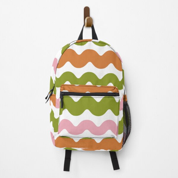 Item preview, Wavy pattern in pink, earthy brown and green designed and sold by IlustraDeni.