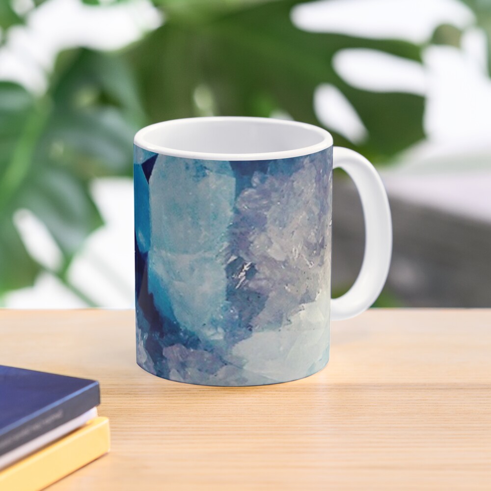 BLUE CRYSTAL RESIN Coffee Mug by LALUVARTByLorrie