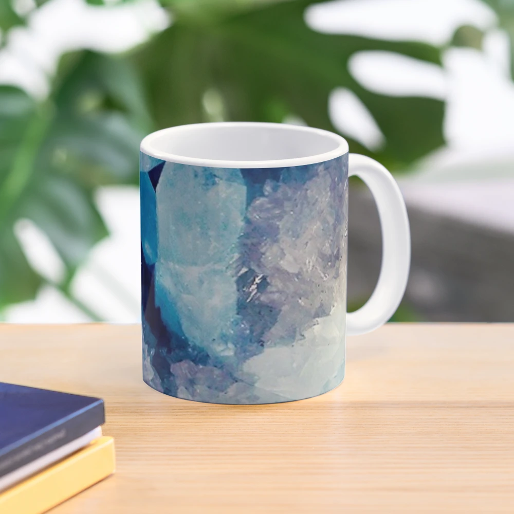 BLUE CRYSTAL RESIN Coffee Mug by LALUVARTByLorrie