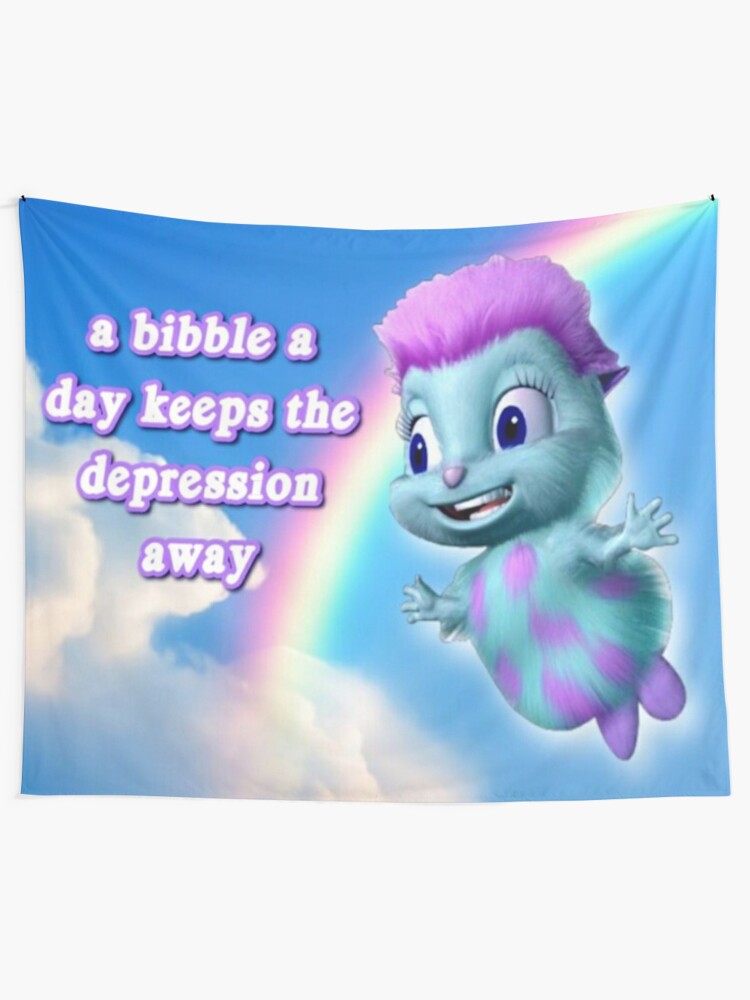 Disover a bibble a days keeps the depression away Tapestry