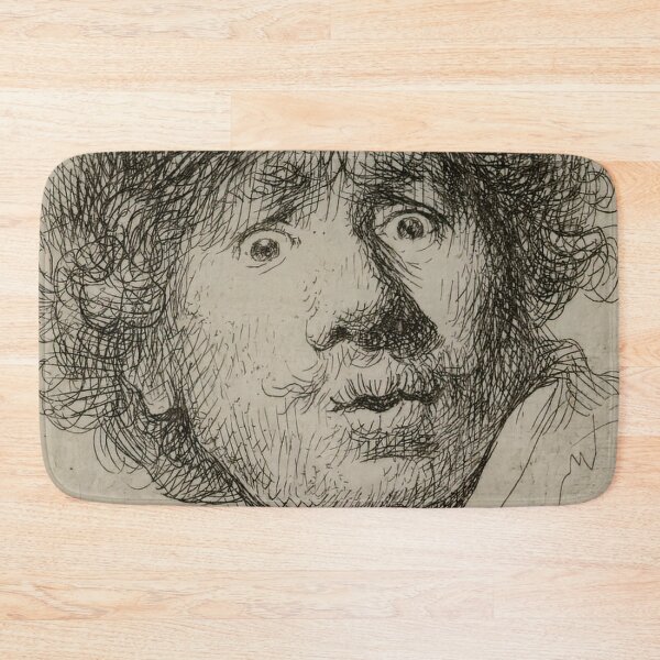 Item preview, Self-portrait with beret, wide-eyed by Rembrandt van Rijn designed and sold by AestheticsXarts.