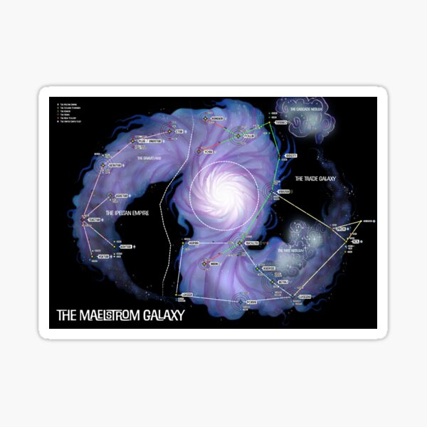 The Maelstrom Galaxy Map Sticker