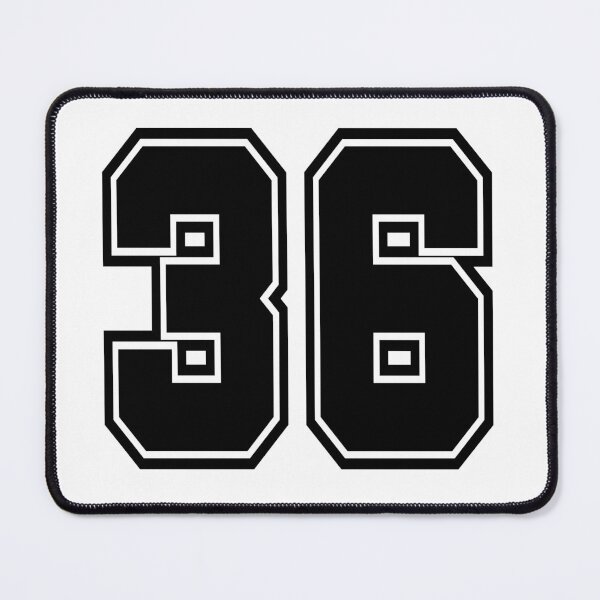 Item preview, 36 shirt number number college style designed and sold by GeogDesigns.