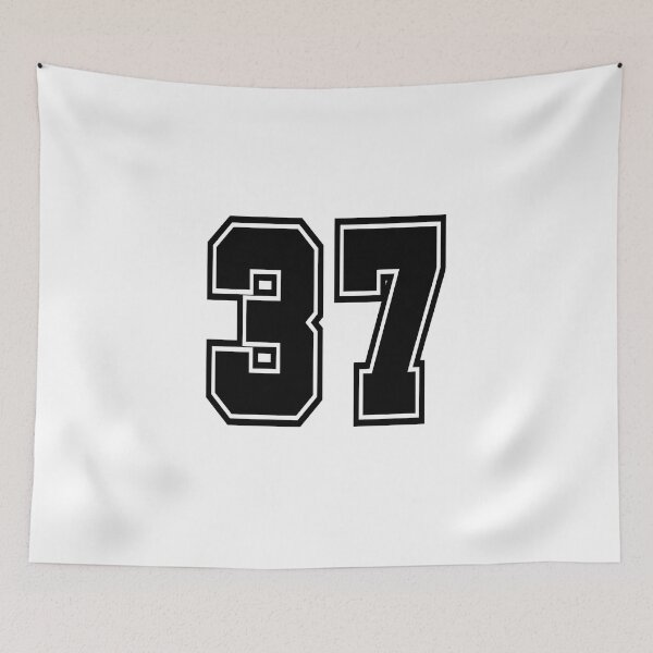 Item preview, 37 shirt number number college style designed and sold by GeogDesigns.