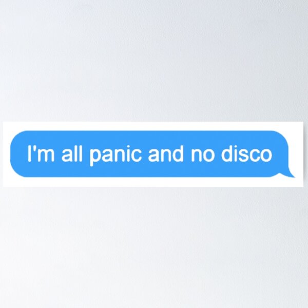 all panic / no disco Poster