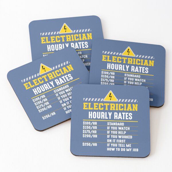 Item preview, Electrician Hourly Rates Funny Electrician Electrical Cool designed and sold by raretshirtsuk.