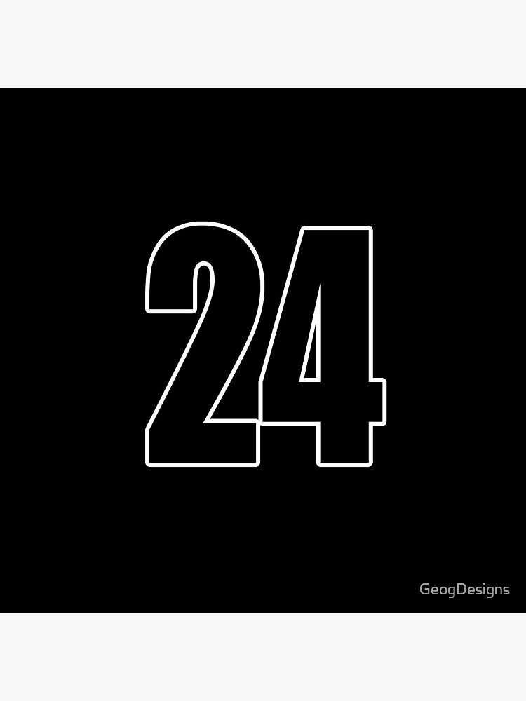 24 number number football Sticker by GeogDesigns