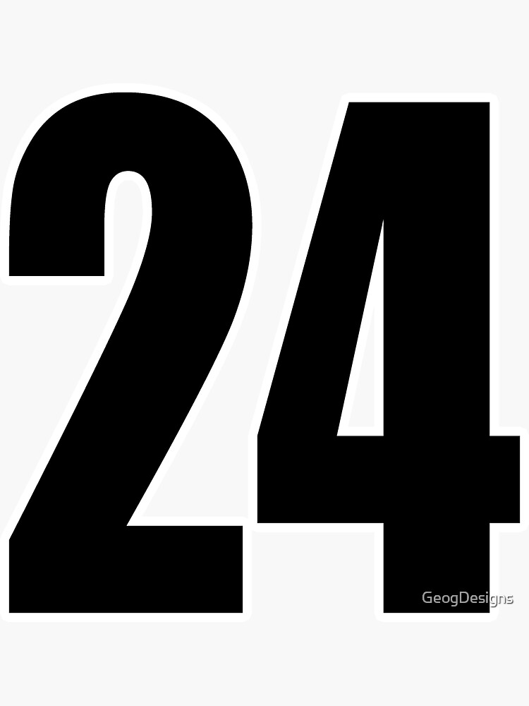 24 number number football Sticker by GeogDesigns