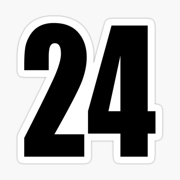 24 number number football Sticker by GeogDesigns