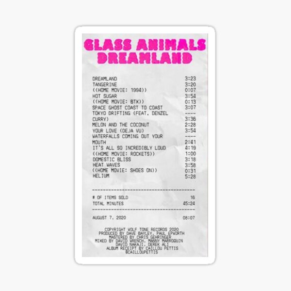 Artikel-Vorschau von Glastiere-Album, designt und verkauft von Pop-clothes.