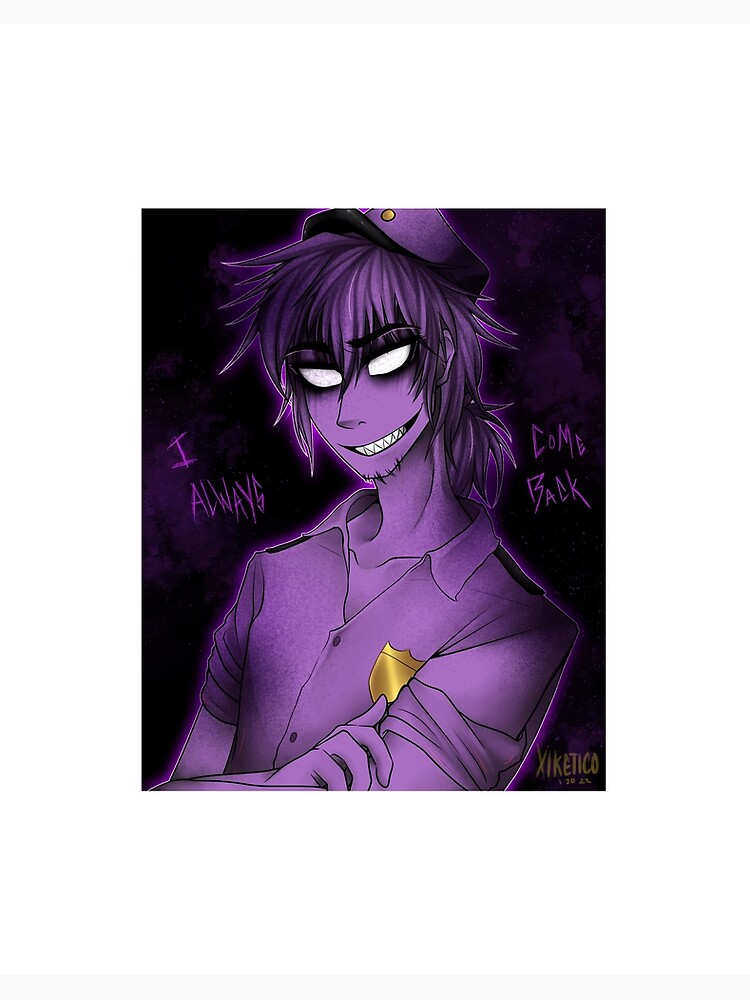 Hello there (FNAF Fanart)  Fnaf, Purple guy, Anime fnaf