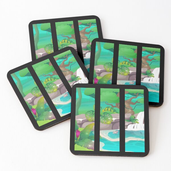 Item preview, Tropical Rainforest Jungle Paradise Landscape designed and sold by murkyswamp.