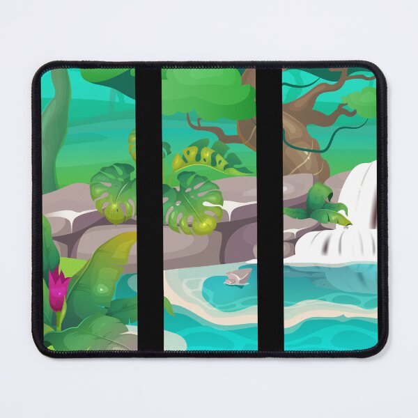 Item preview, Tropical Rainforest Jungle Paradise Landscape designed and sold by murkyswamp.