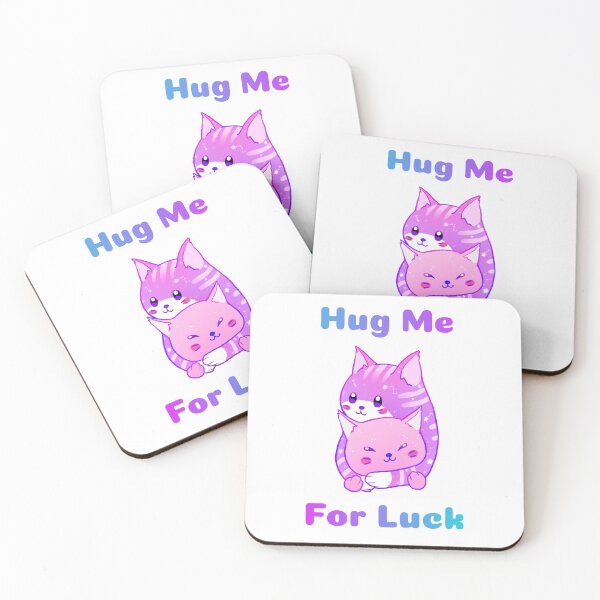 Item preview, Hug Me For Luck, Lofi cute galaxy cat hug designed and sold by Pinxit-ince.