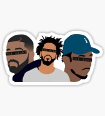 Drake, J Cole, Kendrick Lamar (Heart, Mind, Soul) Sticker