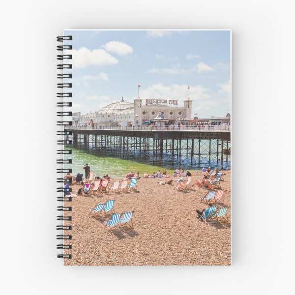 Item preview, Beach and Brighton Pier in Brighton, England designed and sold by dieterich.