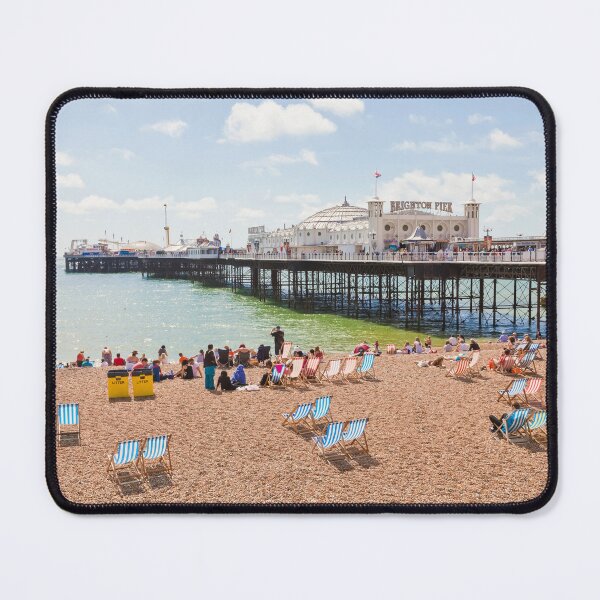 Item preview, Beach and Brighton Pier in Brighton, England designed and sold by dieterich.